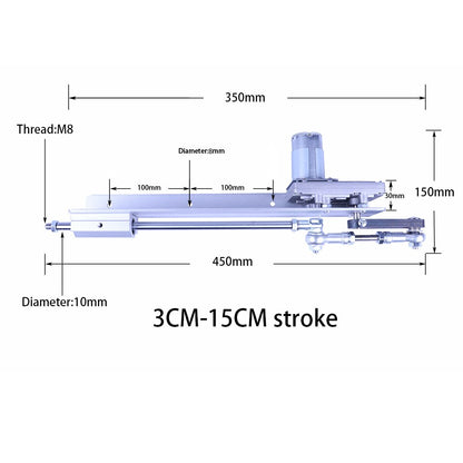 Telescopic Rocker Arm Actuator with Speed Regulation Adapter Adjustable Reciprocating Linear Machine DIY Sex Machine